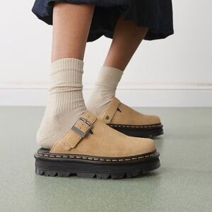 DOC MARTENS PLATFORM ZEBZAG MULES